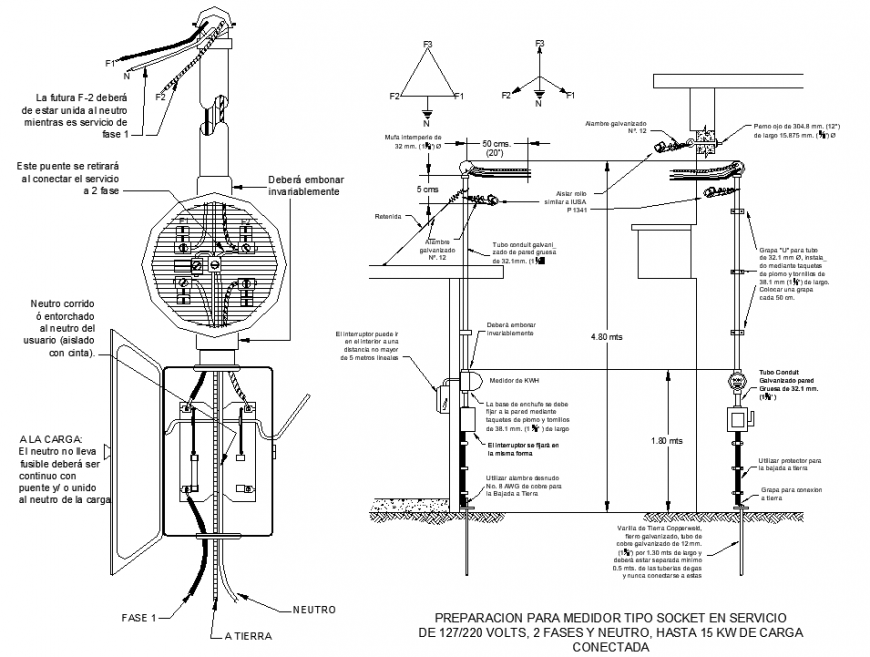 Socket box connection drawing in dwg file.