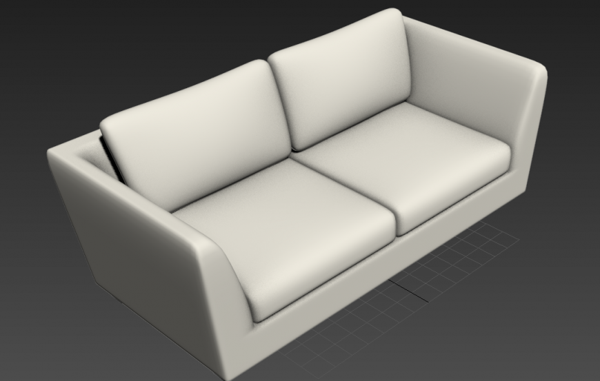 Sofa Set 3D Model and Layout File in 3ds Max Format