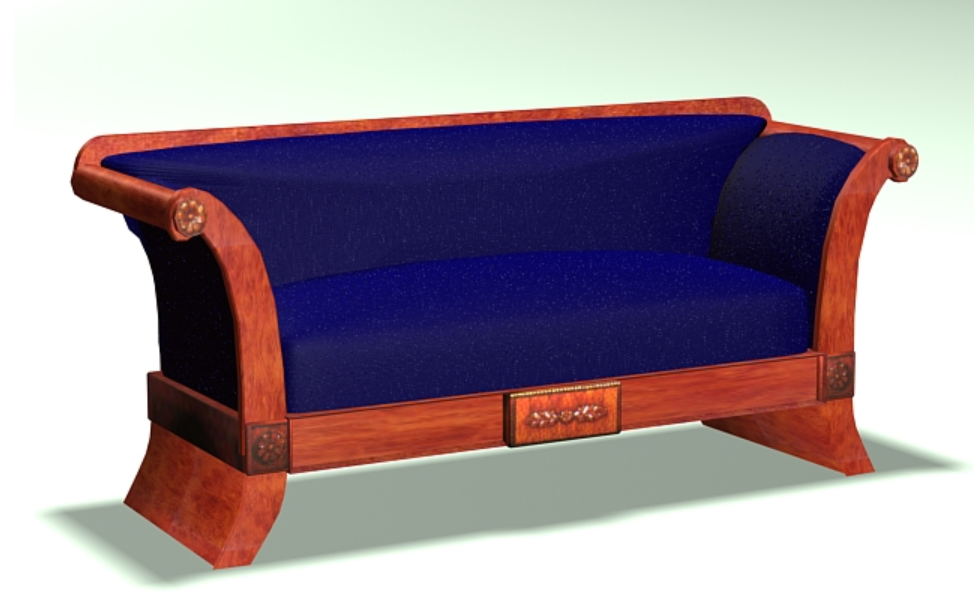 King Style Sofa 3D Max Model for Luxury Home Interiors