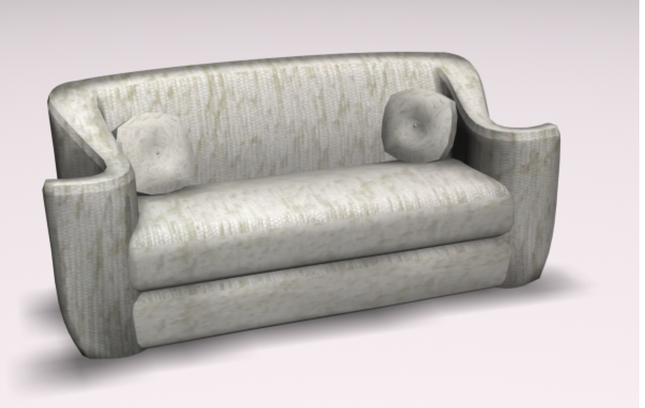 3D Sofa Design Max File for Interior and CAD Modeling