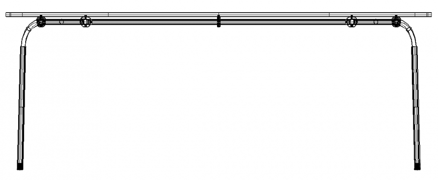 Sofa Steel Framing 2D Layout Plan in AutoCAD DWG File
