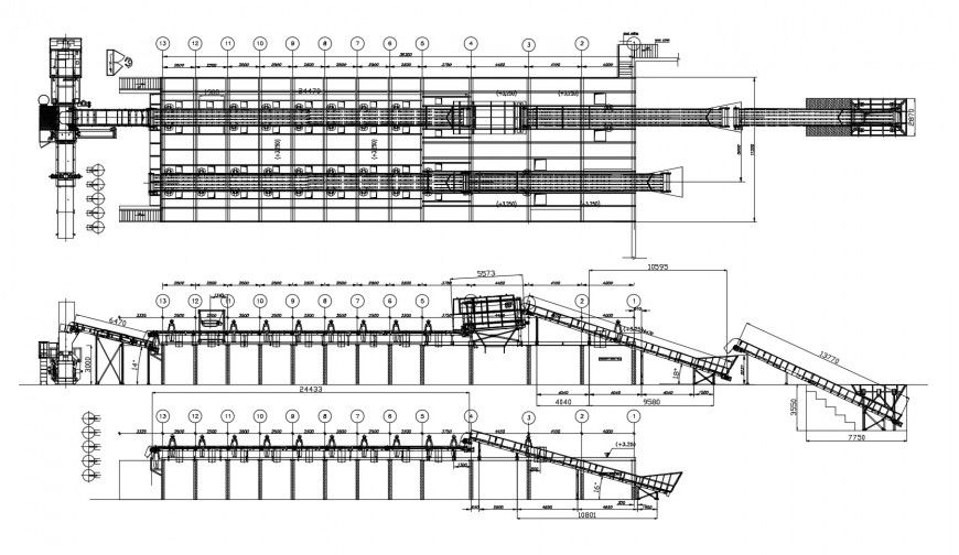 Sorting, recycling and composite industrial plant of dubai cad drawing details dwg file