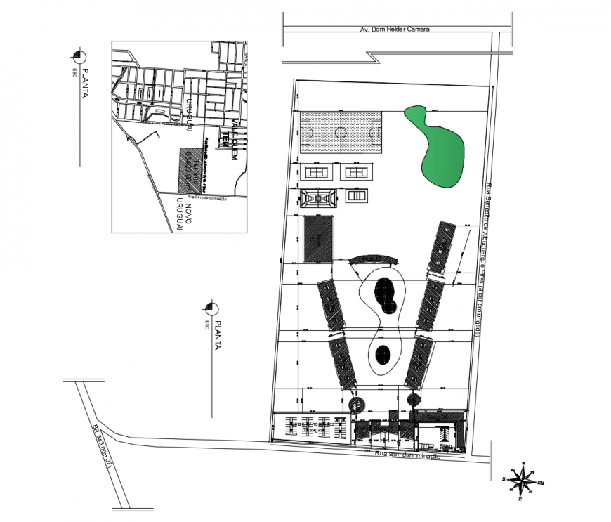 Spa and salon center architecture layout plan cad drawing details dwg file
