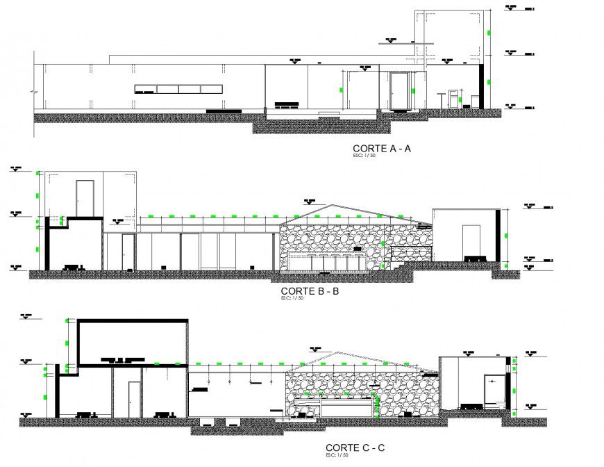 Spa Trujillo section plan layout file