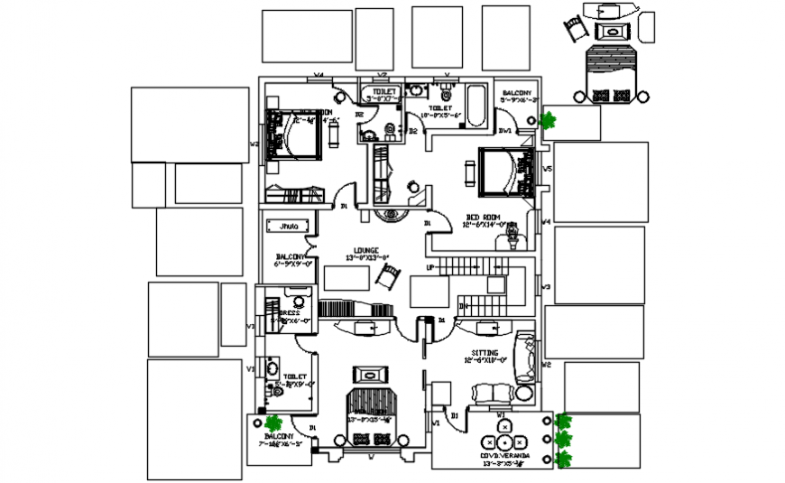 Spacing concept and architecture plans