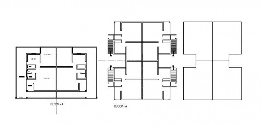 Spacing concept of house with blocks