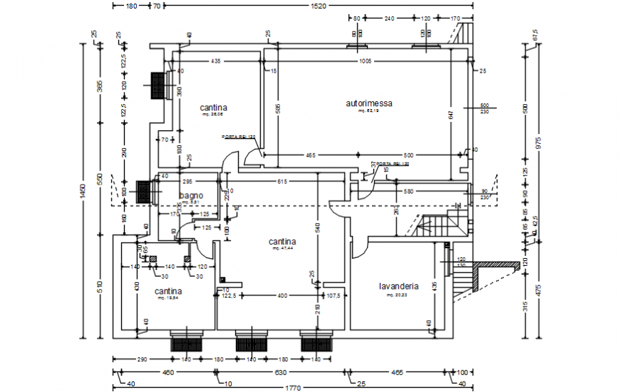 Spacing concept of villa model