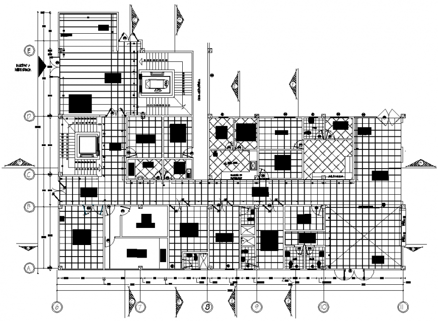 Specialist clinic drawing in dwg file.