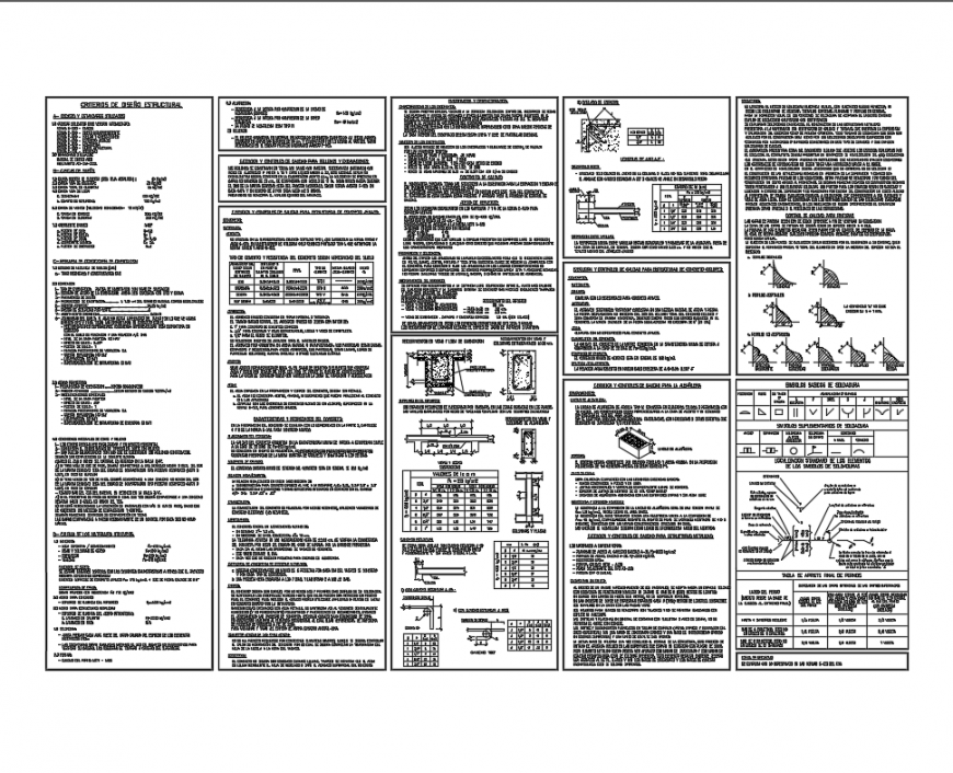 Building Construction Specification Details DWG File