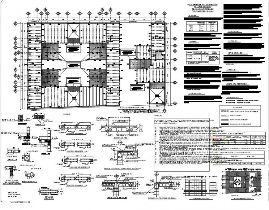 Specification roof section plan dwg file