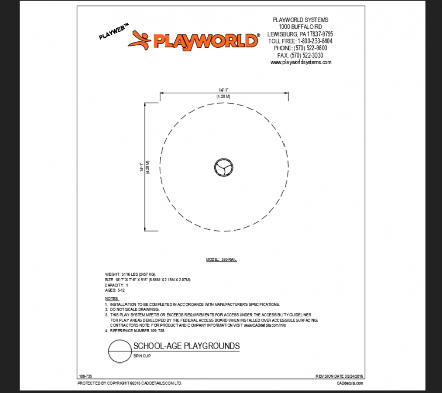 Spin cup play world play area equipment details of school play ground dwg file