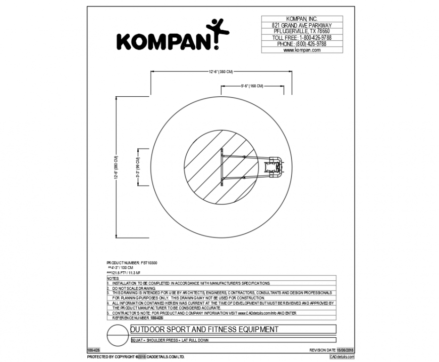 Sports and fitness equipment details of kids garden dwg file