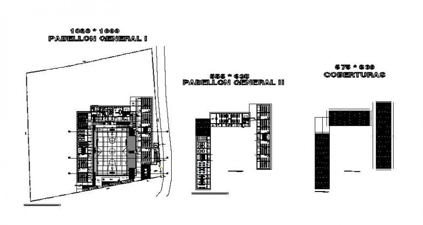 Sports area details 2d drawing layout in autocad