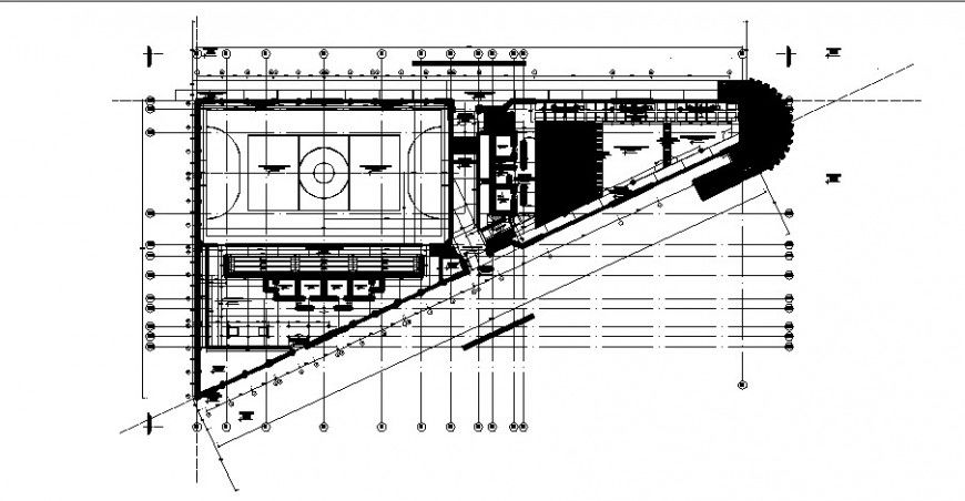 Sports playarea drawings details 2d view floor plan autocad file
