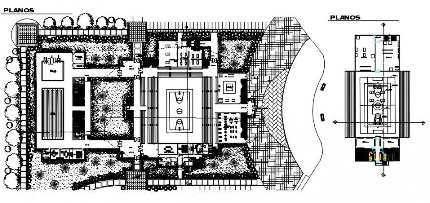 Sports playground area drawings 2d view floor plan dwg autocad file