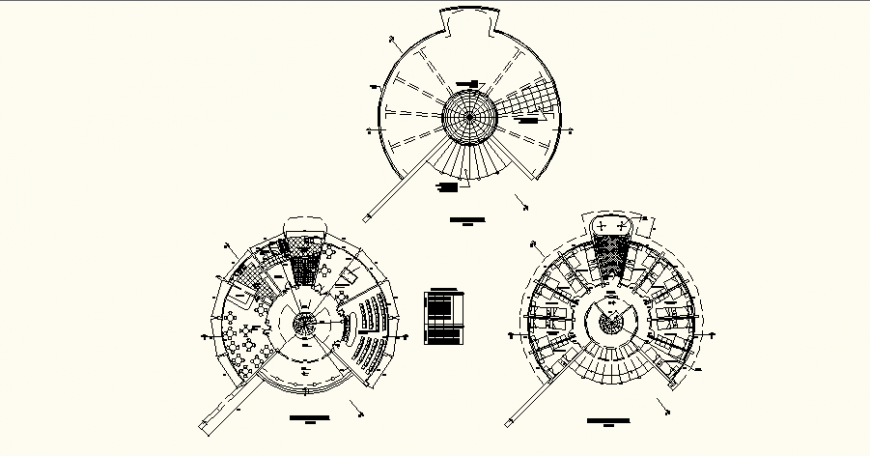 Sports villa top view plan drawing in dwg AutoCAD file.