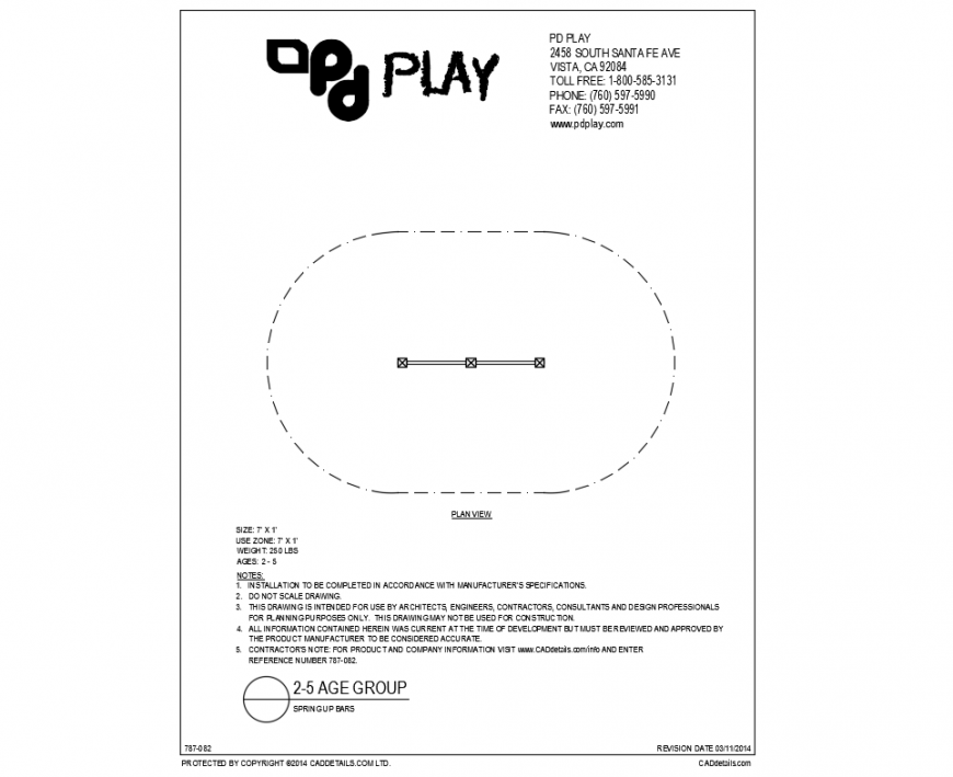 Spring up bars kids play equipment details of kids park dwg file