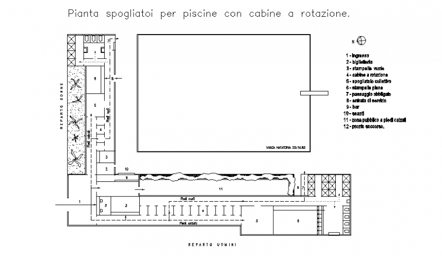 Sprout plant for swimming pool can rotate plan autocad file