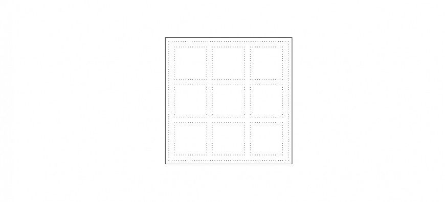 Square 2d window elevation block cad drawing details dwg file