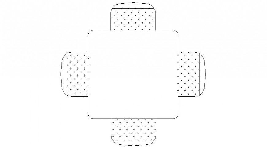 Square Table Design and Detail CAD Drawing in AutoCAD file