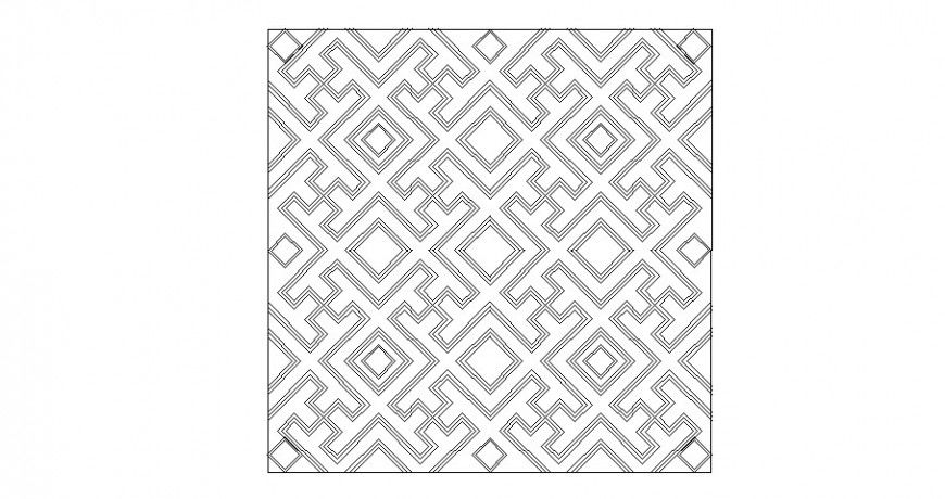 Square window 2d elevation cad block drawing details dwg file