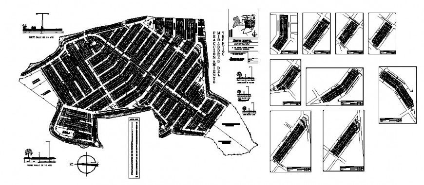 Sr. Fransisco city town planning and area distribution plan cad drawing details dwg file