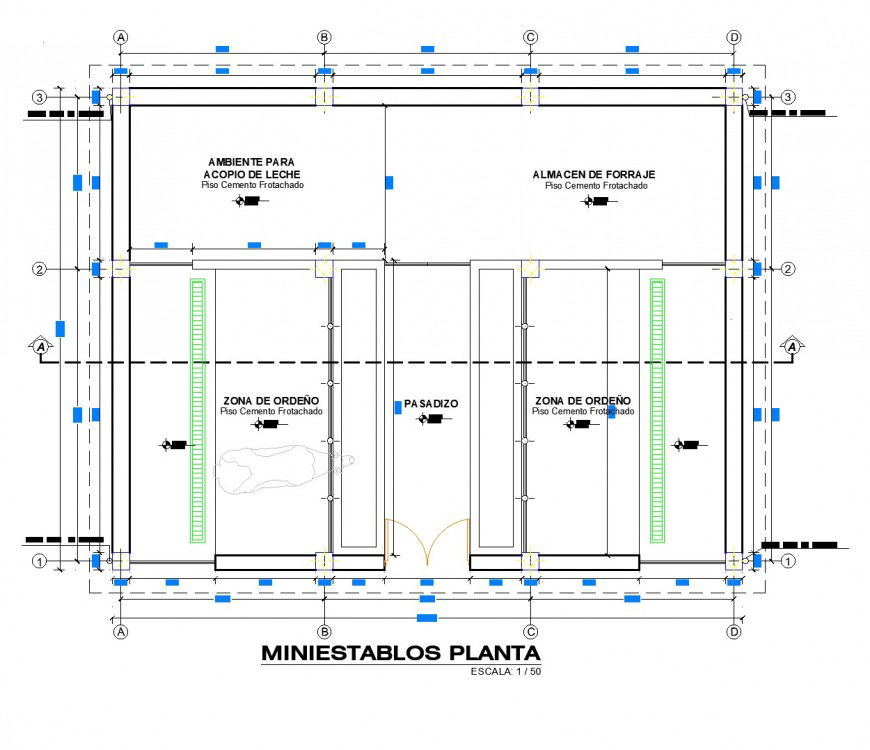 Stables plan dwg file