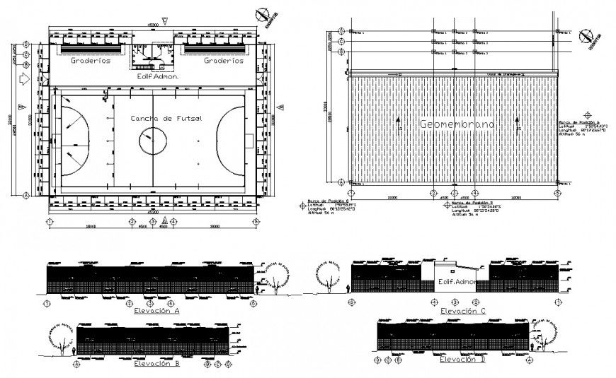 Stadium ground detail plan and sectional 2d view CAD blocks layout autocad file