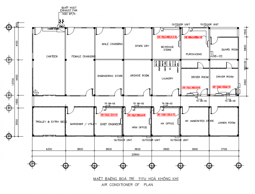 Staff house detail elevation and plan layout file