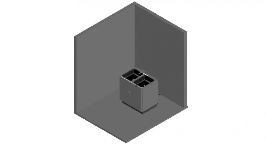 Stainless kitchen sink detail 3d model CAD kitchen appliance block autocad file