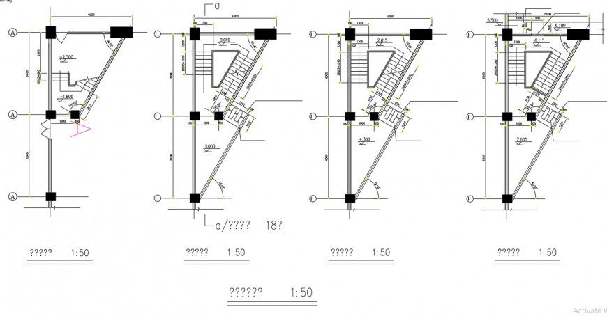 Stair auditorium plan detail layout file