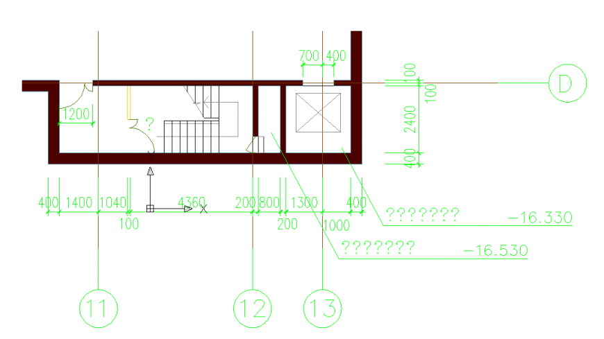 Stair Structure Lay-out plan Detail