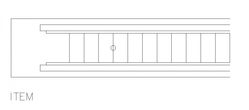 Staircase 2d elevation block cad drawing details dwg file