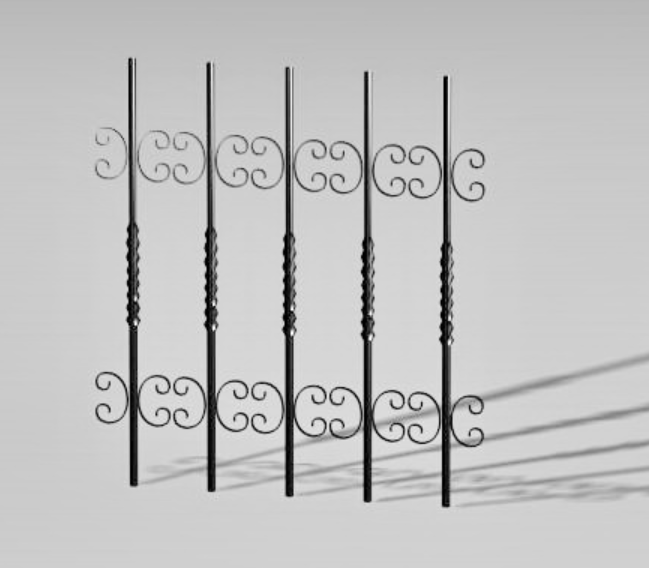 3d Iron Railing Gate Design MAX file.