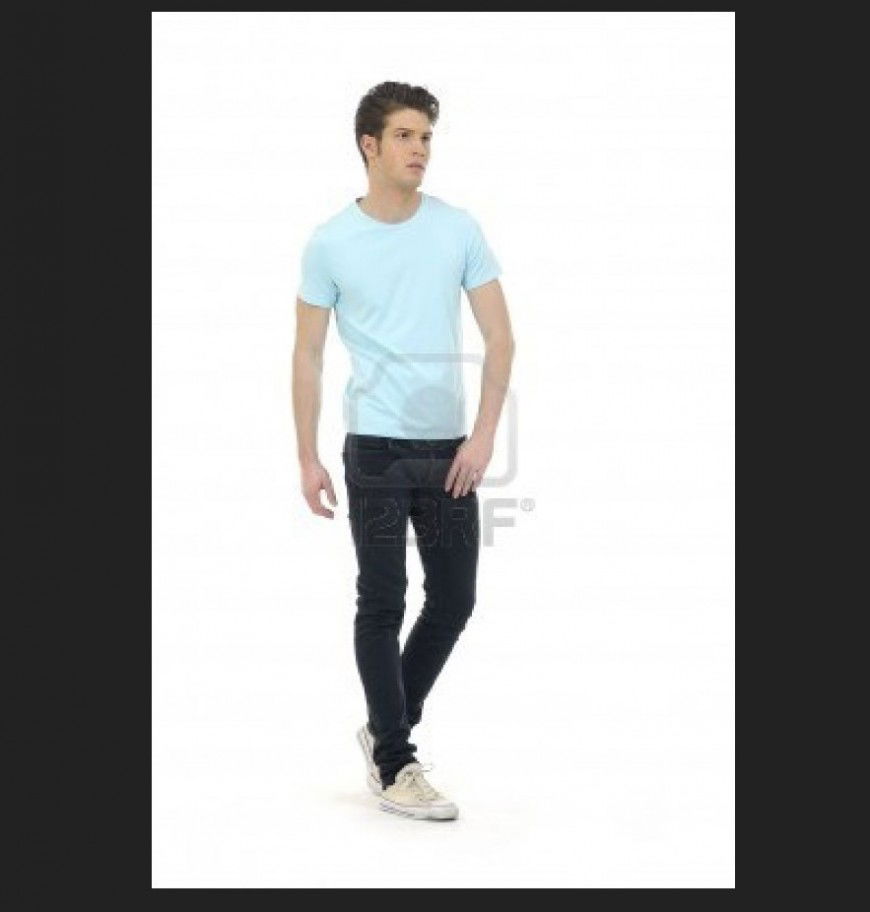 Standing boy detail 3d model layout photo file