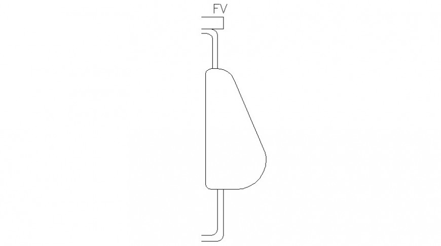 Standing men toilet drawings 2d view elevation autocad software file