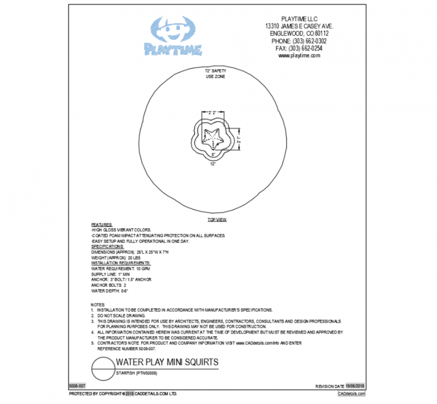 Star fish top view floatable water animal cad block design dwg file