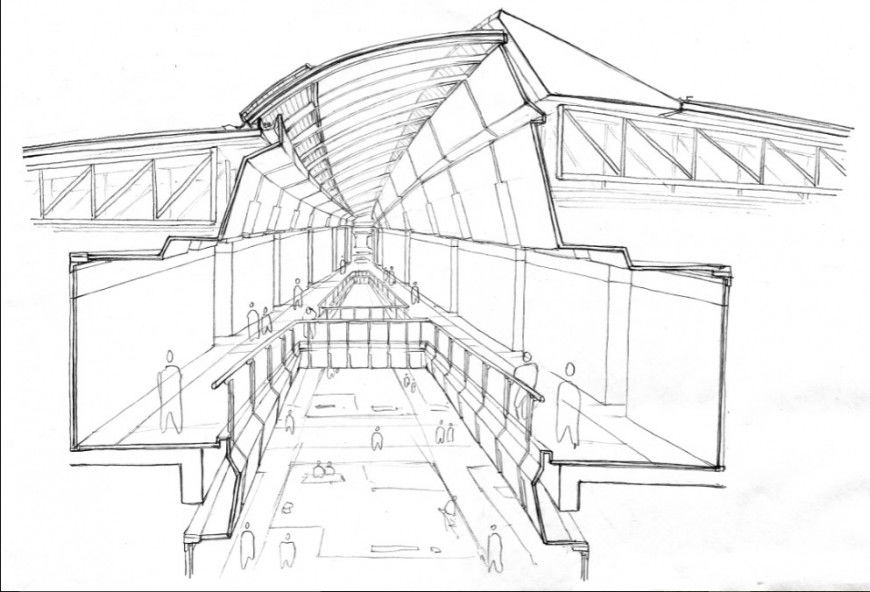 Station 2d sketch perspective detail