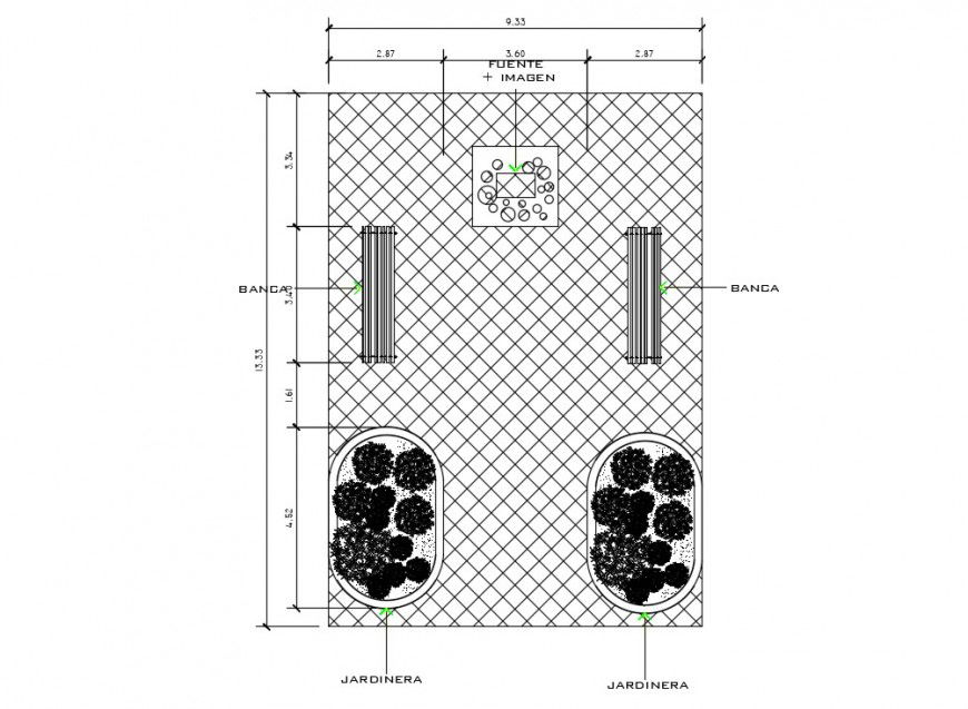 Statue design drawings 2d view plan dwg autocad file