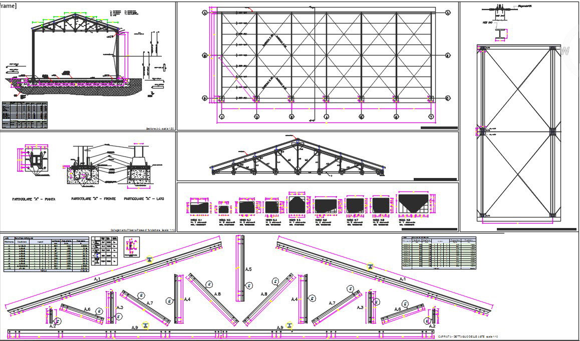 Detailed Steel Structure DWG CAD File for Precise Construction Plans