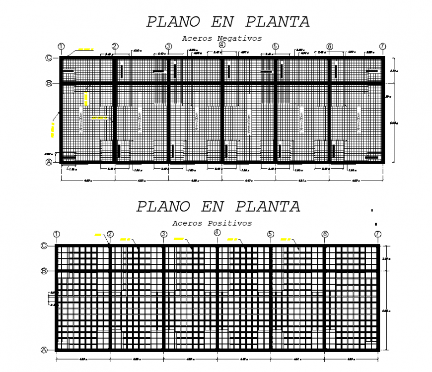Steel and reinforcement detail elevation plan layout file