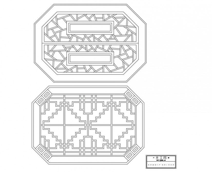 Steel framing window design autocad file