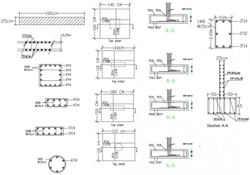 Steel plant part elevation autocad software