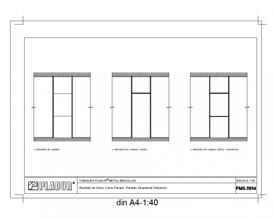 Steel structure detail elevation layout autocad file