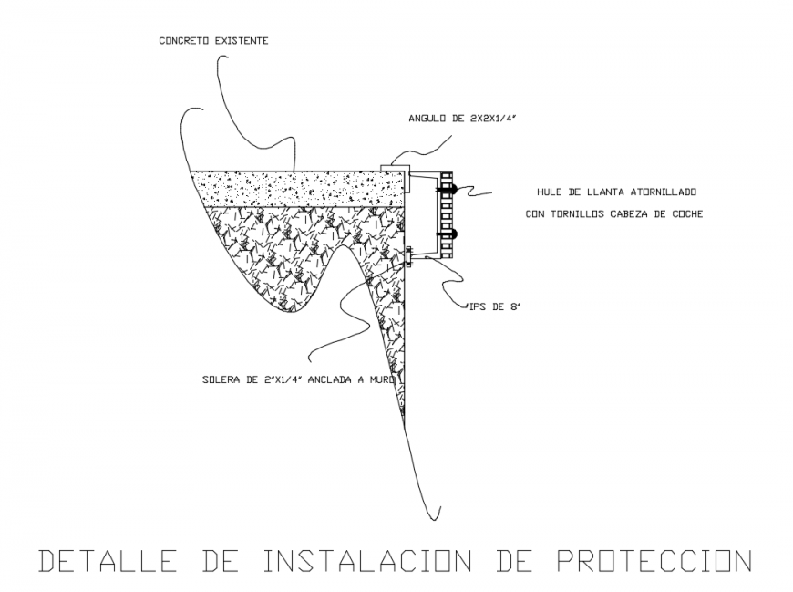 Steel structure details of platform dwg file