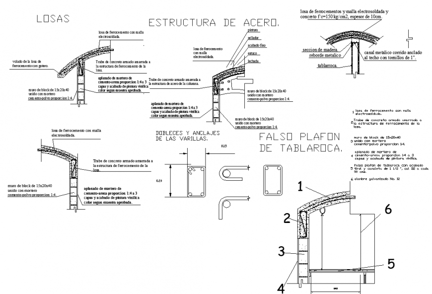 Steel structure of wall detail drawing in dwg AutoCAd file.