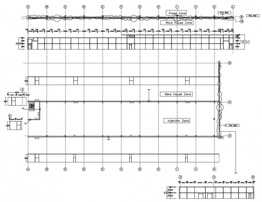 steel structure ware house design cad file