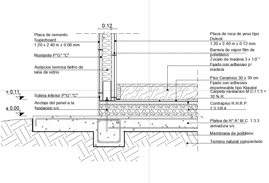 Stell steel frame construction system detail dwg file