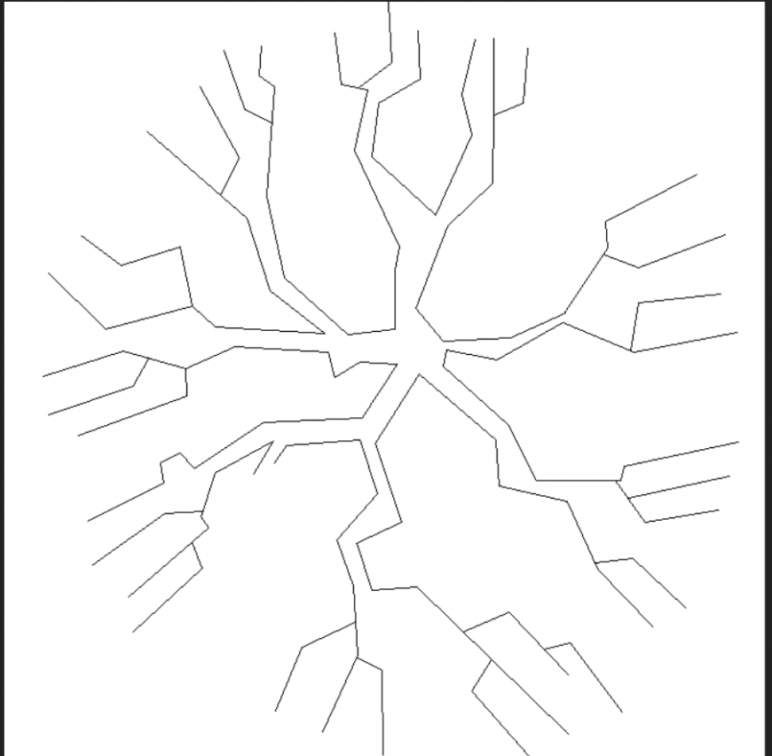 Stem with tree plan detail dwg file.