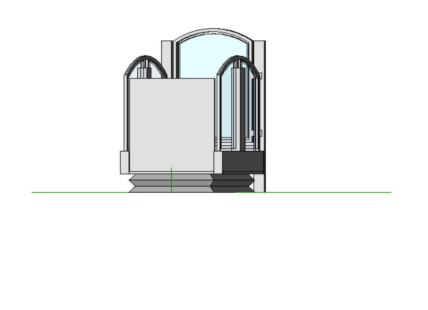 Step lift 3d model detail elevation layout 3d max file